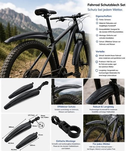 Fahrrad schutzblech schwarz - schutzblech,
