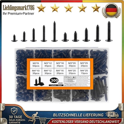Blechschrauben set 300 stück - set,