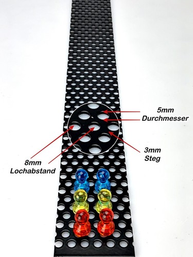 Magnetleiste lochblech tafel - magnetleiste,